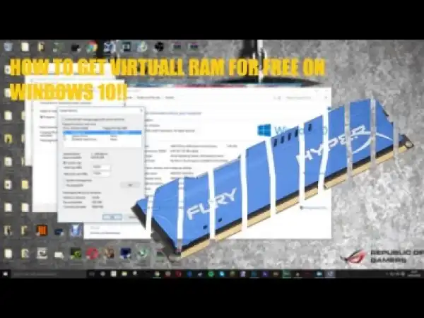 Video: How To Make Virtual Ram On Your PC For Free